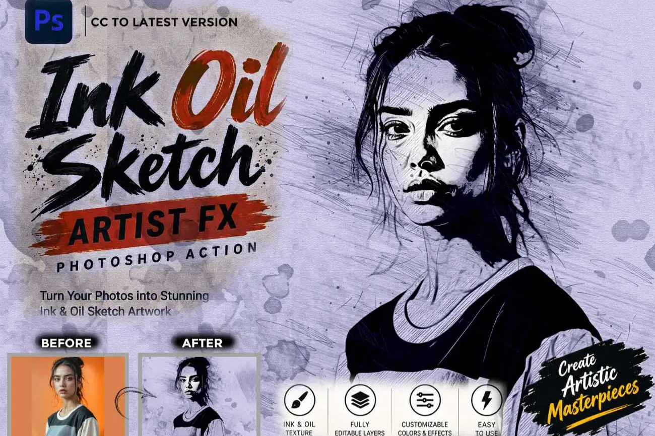 Ink Oil Sketch Artist FX Photoshop Action (1).jpg