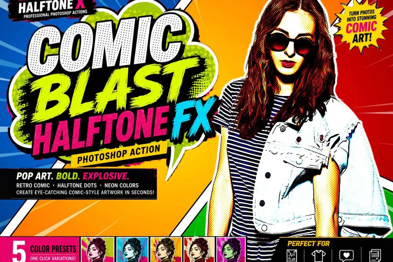 Comic Blast Halftone FX Photoshop Action (1).jpg