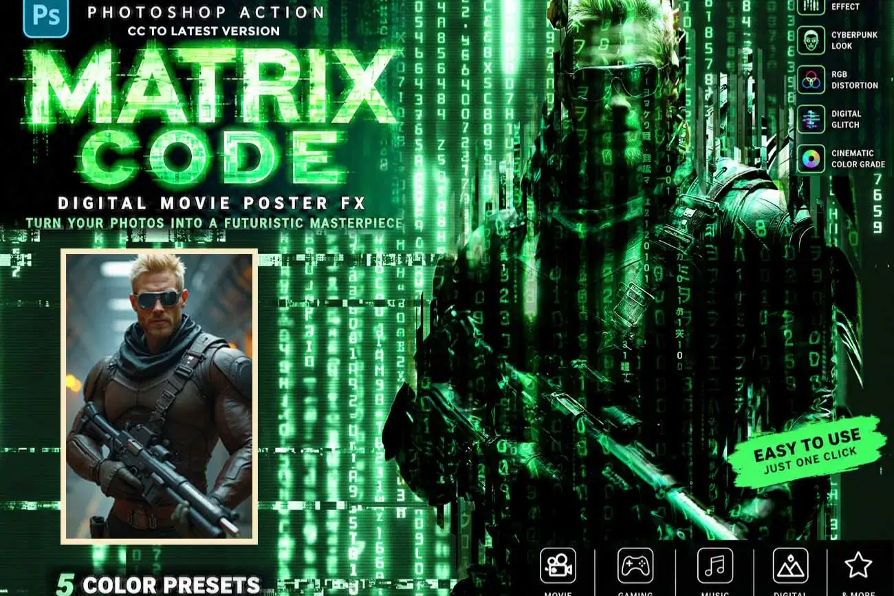 MATRIX CODE — Digital Movie Poster FX Photoshop Action (1).jpg