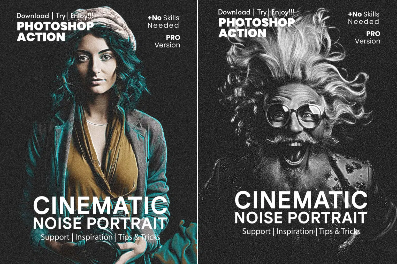 Cinematic Noise Portrait Effect poster design Cover.jpg