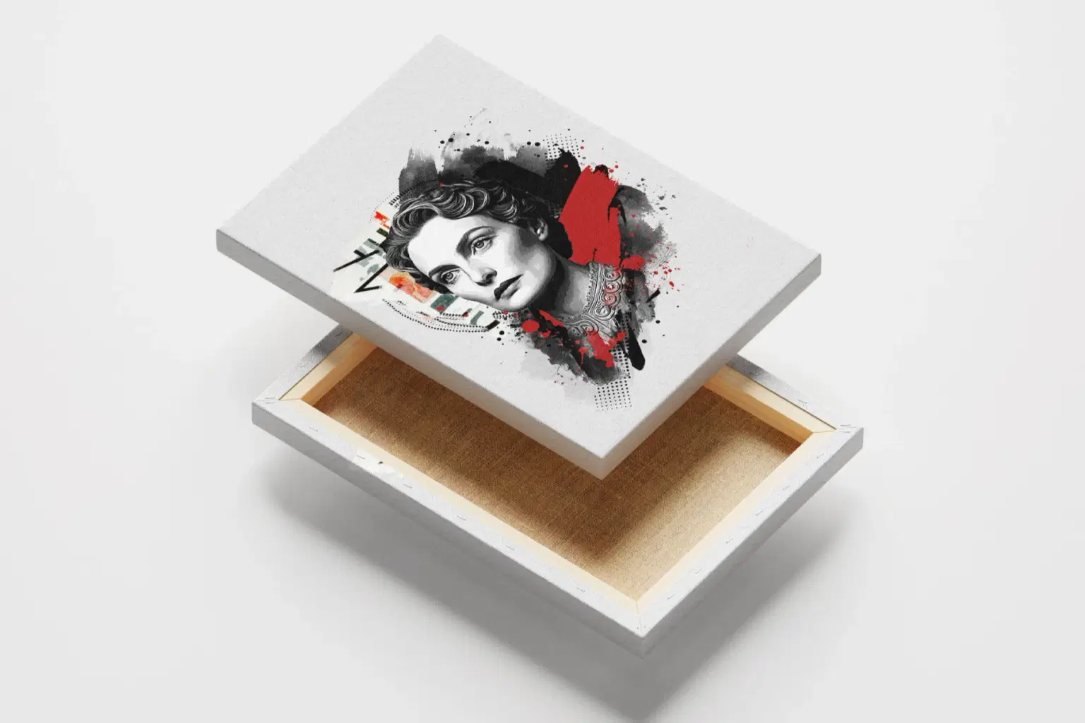 Abstract Ink Splash Elegant Portrait Art Template 57 H.jpg