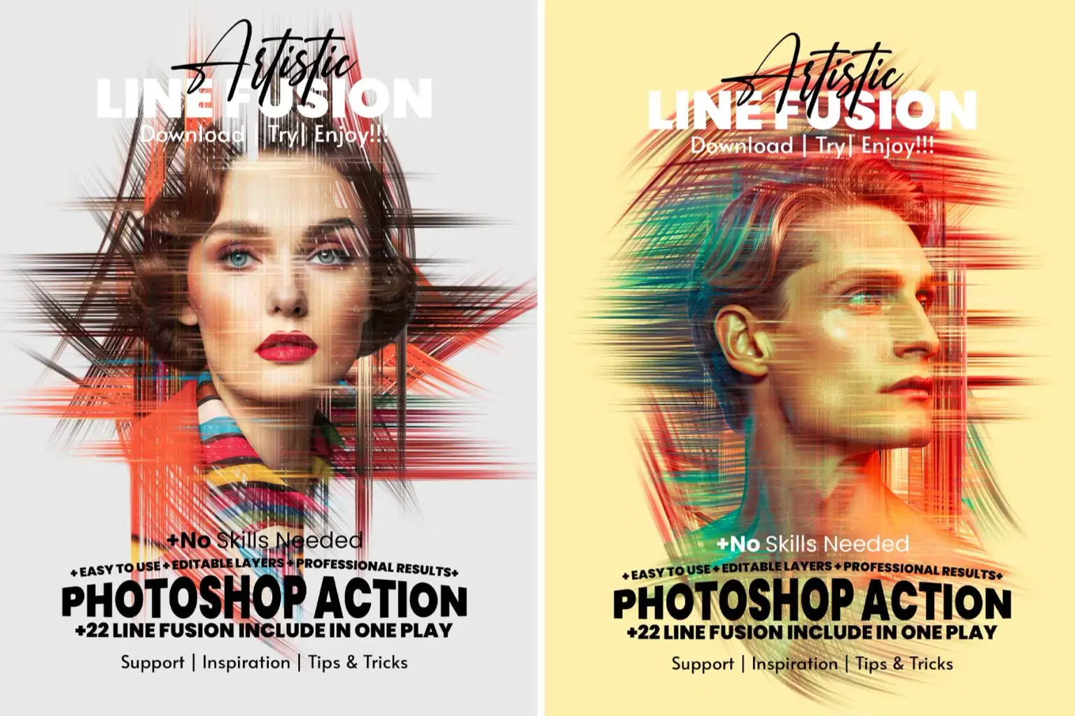 Artistic Line Fusion Photoshop Action.jpg