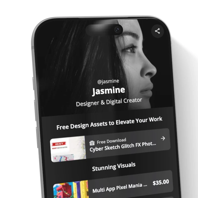 Link-in-bio page preview